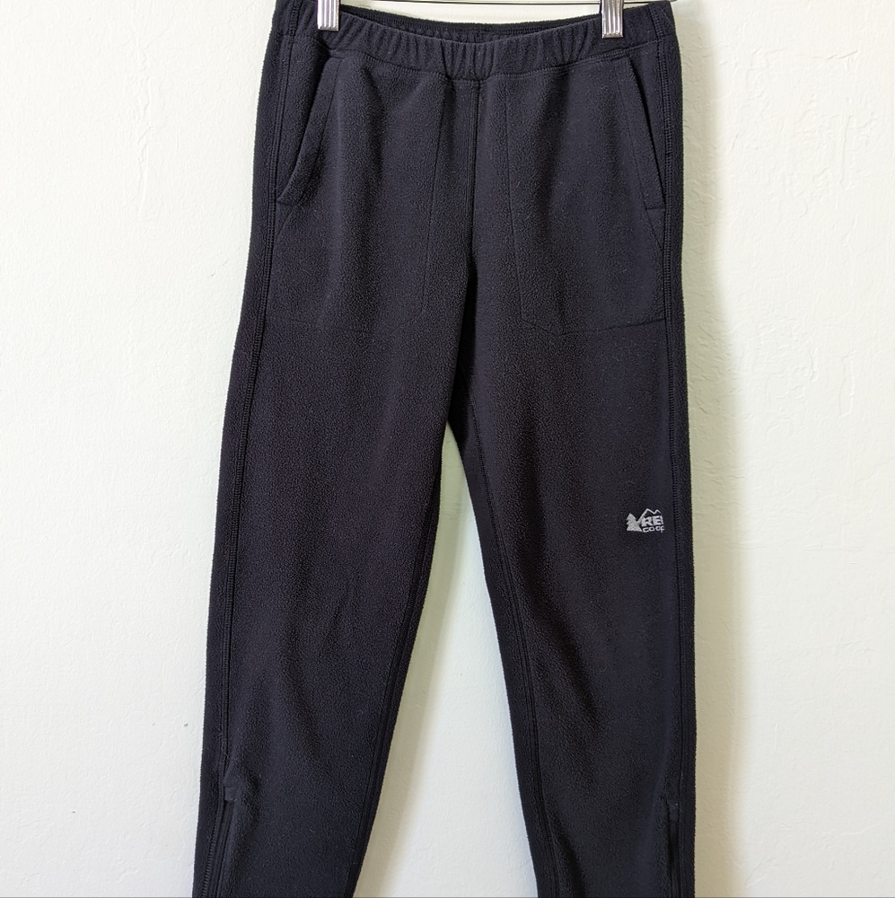 REI Kids toasty fleece zip up pants 10-12